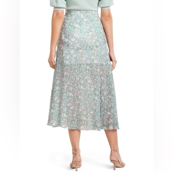 Forever new Bronte Button Front Midi Skirt meadow ditsy Size 8 - Picture 4 of 9